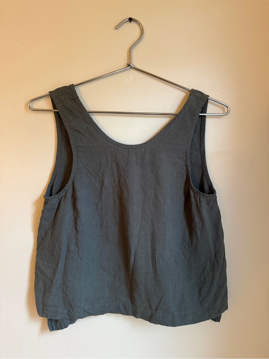 Ilana Kohn Tops - Ilana Kohn Roxey linen tank in charcoal